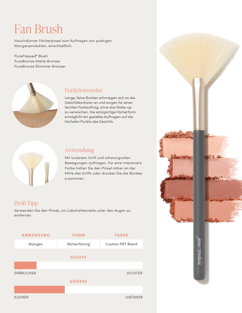 jane iredale - Fan Brush - Mehrzweckpinsel - jane iredale Mineral Make-up - ZEITWUNDER Onlineshop - Kosmetik online kaufen