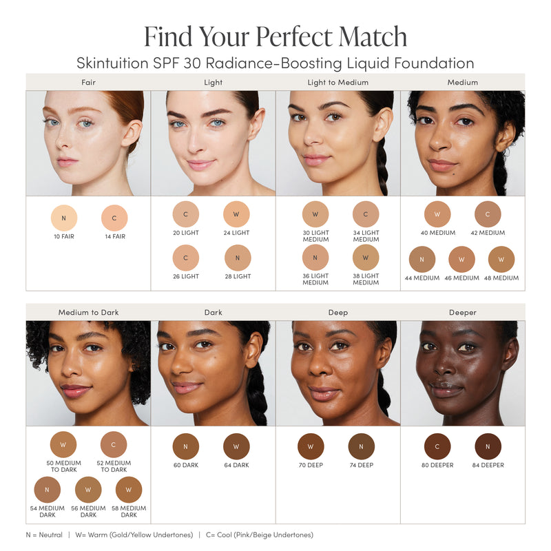 jane iredale - Skintuition SPF 30 Radiance-Boosting Liquid Foundation - 54 Medium Dark - Flüssige Foundation - jane iredale Mineral Make-up - ZEITWUNDER Onlineshop - Kosmetik online kaufen