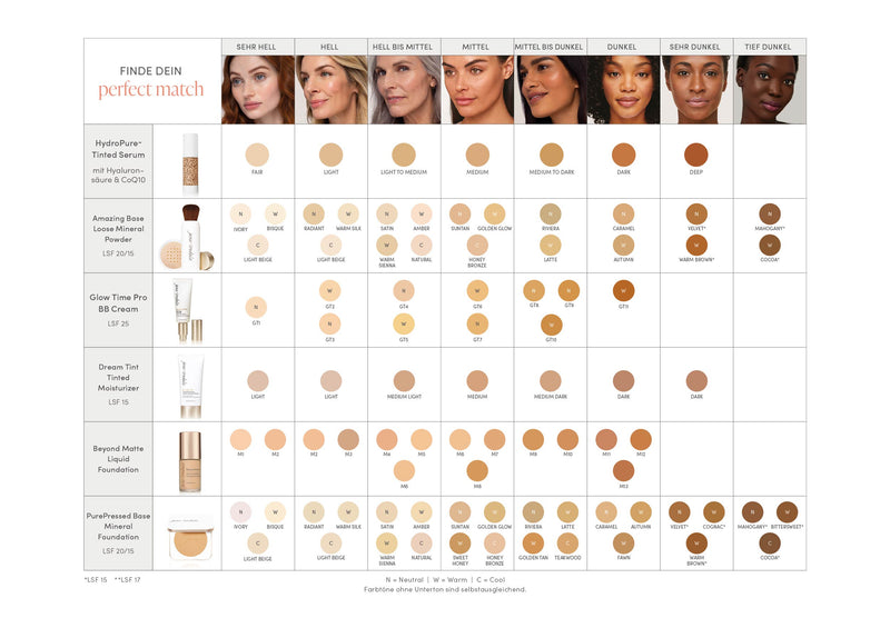 jane iredale - Dream Tint - Medium Dark - Getönte Feuchtigkeitscreme - jane iredale Mineral Make-up - ZEITWUNDER Onlineshop - Kosmetik online kaufen