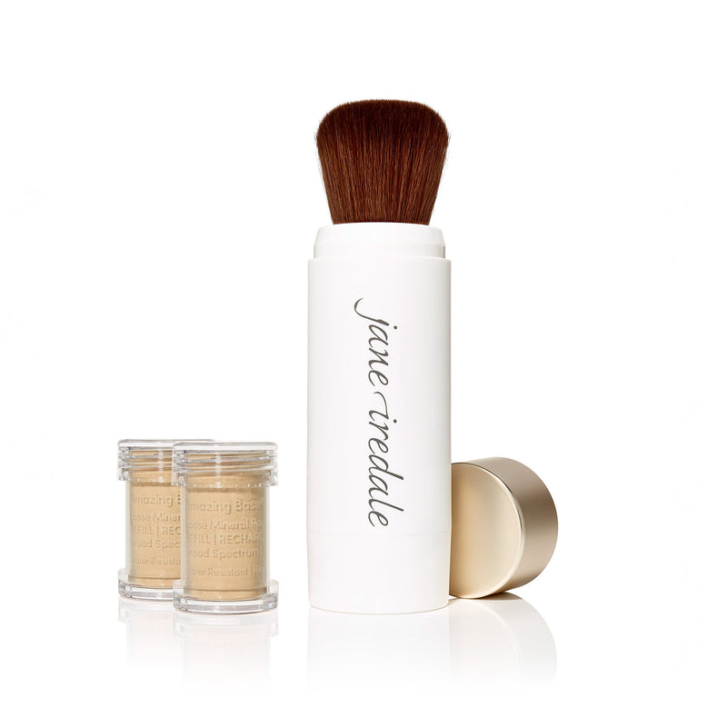 jane iredale - Amazing Base Refillable Brush - Radiant - Nachfüllbarer Make-up Pinsel - jane iredale Mineral Make-up - ZEITWUNDER Onlineshop - Kosmetik online kaufen