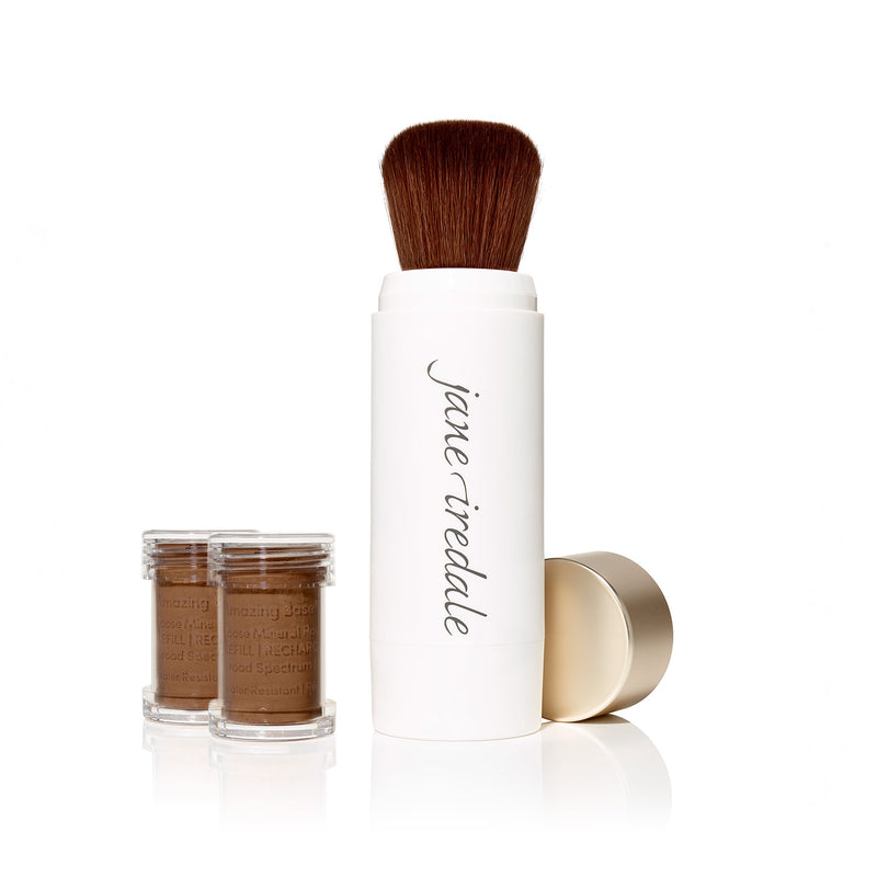 jane iredale - Amazing Base Refillable Brush - Mahogany - Nachfüllbarer Make-up Pinsel - jane iredale Mineral Make-up - ZEITWUNDER Onlineshop - Kosmetik online kaufen