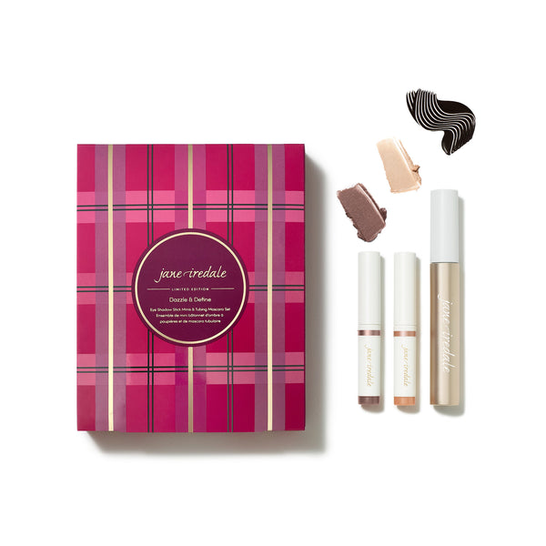 jane iredale - Dazzle & Define Eye Shadow Stick Mini & Tubing Mascara Set - Limited Edition - Make-up Kit - jane iredale Mineral Make-up - ZEITWUNDER Onlineshop - Kosmetik online kaufen