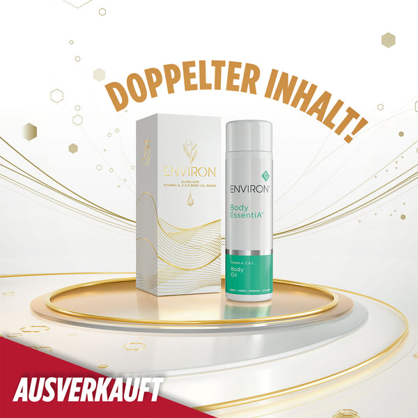 ENVIRON - Body EssentiA - Vitamin A, C & E Body Oil - Supersize - Limited Edition - Feuchtigkeitspflege - Environ Skin Care - ZEITWUNDER Onlineshop - Kosmetik online kaufen